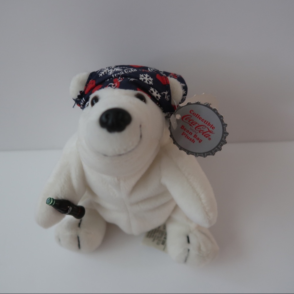 Coca cola polar bear plush new with tags 1998